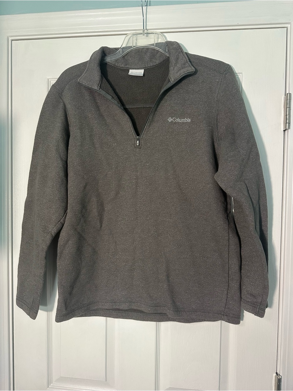 Columbia Men's Dark Gray Quarter-Zip Fleece Pullover